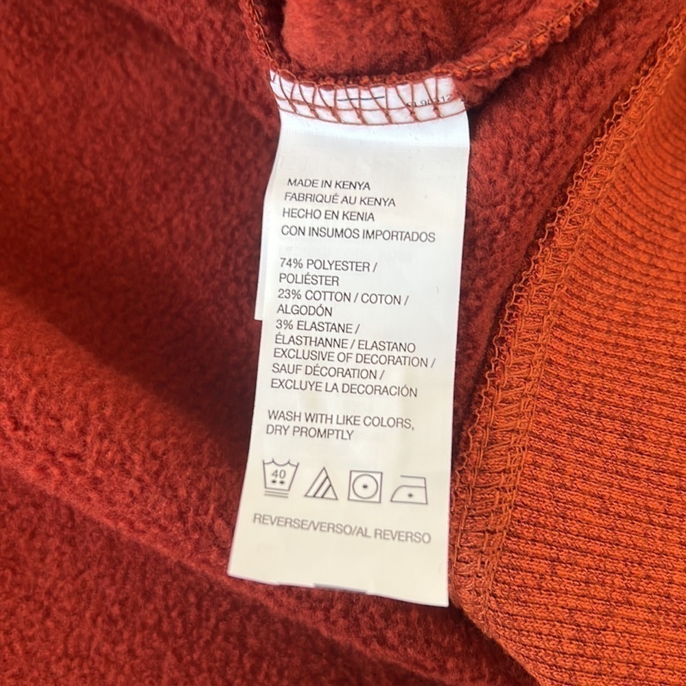Izod Advantage Performance Stretch Crewneck Sweatshirt Burnt Orange 4XL NWT - Picture 6 of 10
